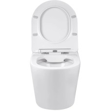 Унитаз подвесной Vincea Piatti VT1-11 безободковый, с сиденьем микролифт, белый