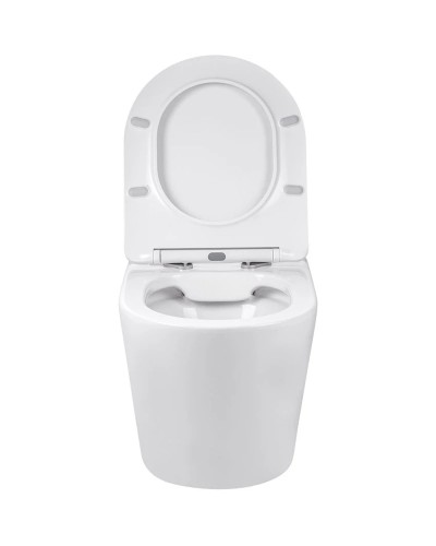 Унитаз подвесной Vincea Piatti VT1-11 безободковый, с сиденьем микролифт, белый