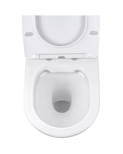 Унитаз подвесной Vincea Piatti VT1-11 безободковый, с сиденьем микролифт, белый