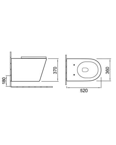 Унитаз подвесной Vincea Piatti VT1-11 безободковый, с сиденьем микролифт, белый