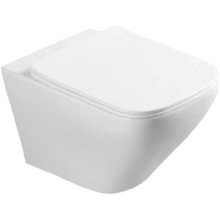 Унитаз подвесной Vincea Neo VT1-22 безободковый, с сиденьем микролифт, белый