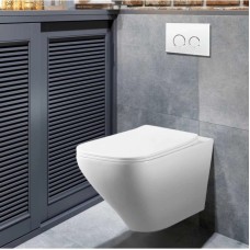 Унитаз подвесной Vincea Neo VT1-22 безободковый, с сиденьем микролифт, белый