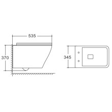 Унитаз подвесной Vincea Neo VT1-22 безободковый, с сиденьем микролифт, белый