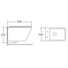 Унитаз подвесной Vincea Neo VT1-22 безободковый, с сиденьем микролифт, белый