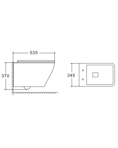 Унитаз подвесной Vincea Neo VT1-22 безободковый, с сиденьем микролифт, белый