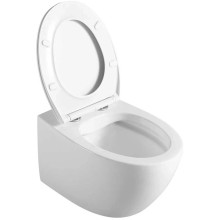 Унитаз подвесной Vincea Felice VT1-25 безободковый, с сиденьем микролифт, белый