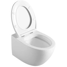 Унитаз подвесной Vincea Felice VT1-25 безободковый, с сиденьем микролифт, белый