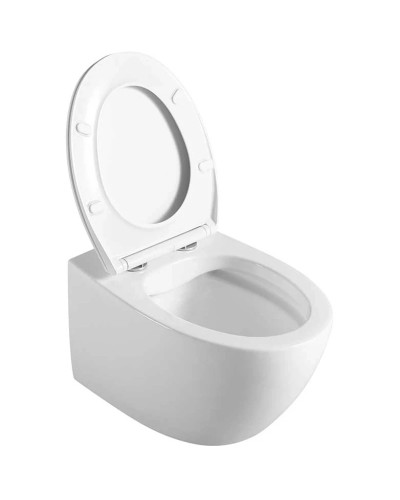 Унитаз подвесной Vincea Felice VT1-25 безободковый, с сиденьем микролифт, белый