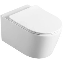 Унитаз подвесной Vincea Cute VT1-24 безободковый, с сиденьем микролифт, белый