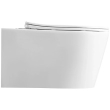 Унитаз подвесной Vincea Cute VT1-24 безободковый, с сиденьем микролифт, белый