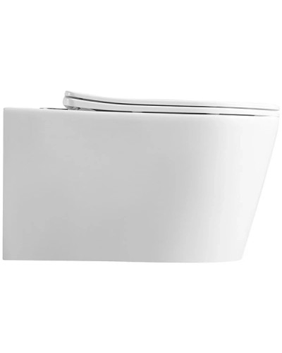 Унитаз подвесной Vincea Cute VT1-24 безободковый, с сиденьем микролифт, белый