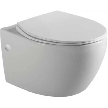 Унитаз подвесной Vincea Intero VT1-21 безободковый, с сиденьем микролифт, белый