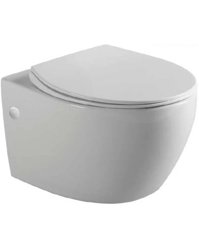 Унитаз подвесной Vincea Intero VT1-21 безободковый, с сиденьем микролифт, белый