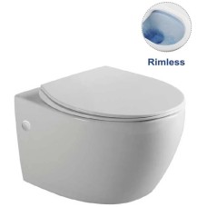 Унитаз подвесной Vincea Intero VT1-21 безободковый, с сиденьем микролифт, белый