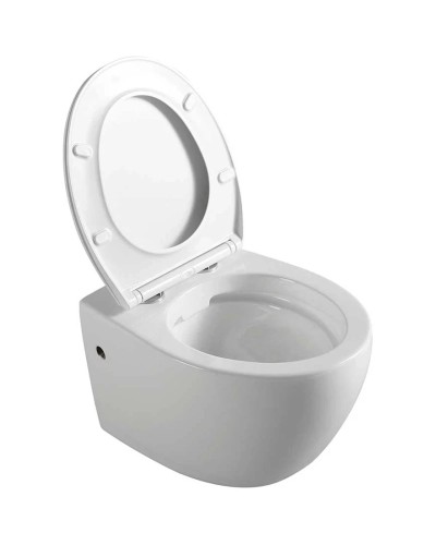 Унитаз подвесной Vincea Intero VT1-21 безободковый, с сиденьем микролифт, белый