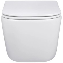 Унитаз подвесной Vincea Core VT1-28 безободковый, с сиденьем микролифт, белый