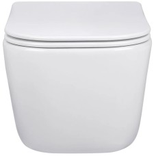 Унитаз подвесной Vincea Core VT1-28 безободковый, с сиденьем микролифт, белый