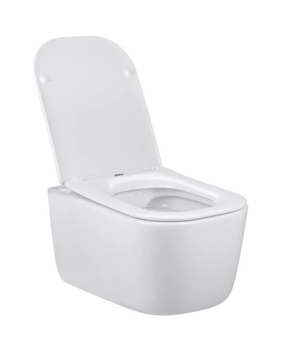 Унитаз подвесной Vincea Core VT1-28 безободковый, с сиденьем микролифт, белый