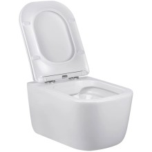 Унитаз подвесной Vincea Core VT1-28 безободковый, с сиденьем микролифт, белый