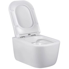 Унитаз подвесной Vincea Core VT1-28 безободковый, с сиденьем микролифт, белый