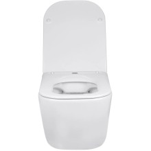 Унитаз подвесной Vincea Core VT1-28 безободковый, с сиденьем микролифт, белый