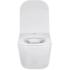 Унитаз подвесной Vincea Core VT1-28 безободковый, с сиденьем микролифт, белый