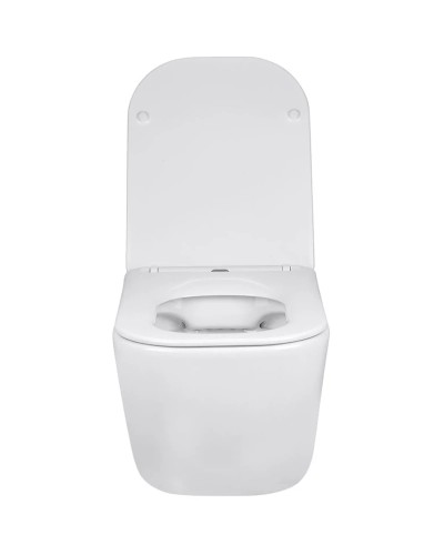 Унитаз подвесной Vincea Core VT1-28 безободковый, с сиденьем микролифт, белый