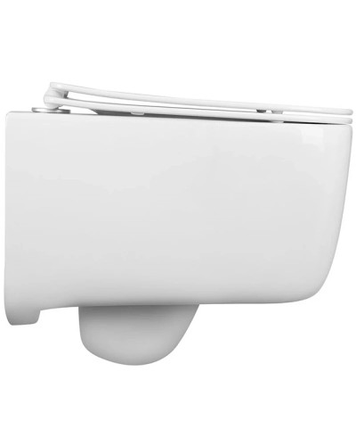 Унитаз подвесной Vincea Core VT1-28 безободковый, с сиденьем микролифт, белый