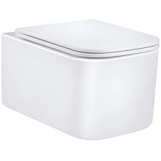 Унитаз подвесной Vincea Ultra VT1-32 безободковый, с сиденьем микролифт, белый