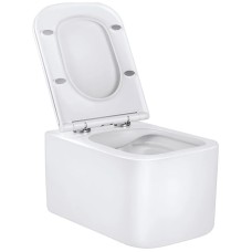 Унитаз подвесной Vincea Ultra VT1-32 безободковый, с сиденьем микролифт, белый