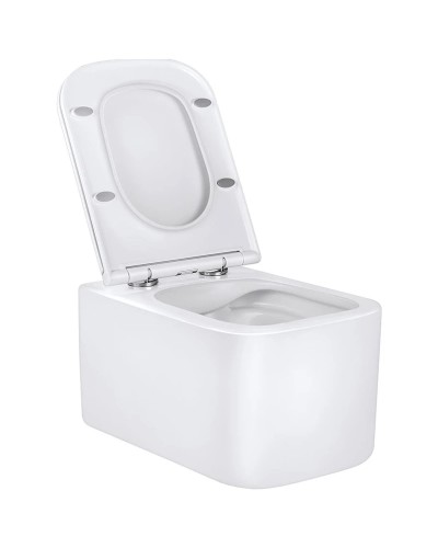 Унитаз подвесной Vincea Ultra VT1-32 безободковый, с сиденьем микролифт, белый