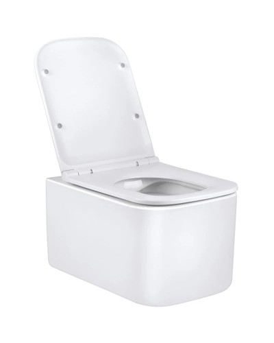 Унитаз подвесной Vincea Ultra VT1-32 безободковый, с сиденьем микролифт, белый