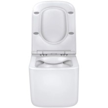 Унитаз подвесной Vincea Ultra VT1-32 безободковый, с сиденьем микролифт, белый