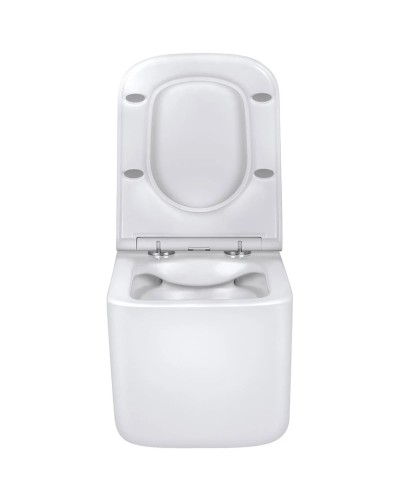 Унитаз подвесной Vincea Ultra VT1-32 безободковый, с сиденьем микролифт, белый