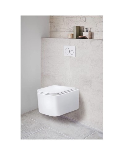 Унитаз подвесной Vincea Ultra VT1-32 безободковый, с сиденьем микролифт, белый