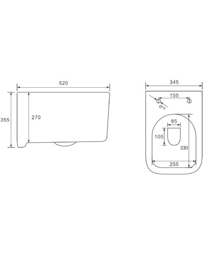 Унитаз подвесной Vincea Ultra VT1-32 безободковый, с сиденьем микролифт, белый