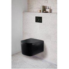 Унитаз подвесной Vincea Ultra VT1-32MB безободковый, с сиденьем микролифт, черный матовый