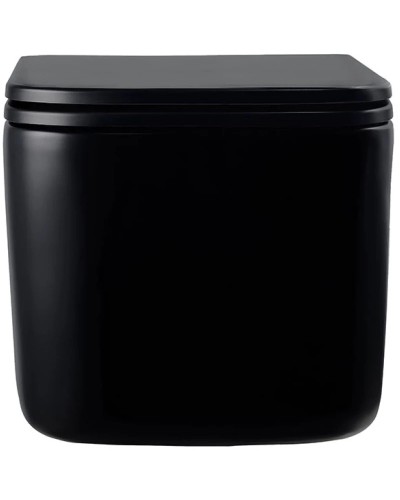 Унитаз подвесной Vincea Ultra VT1-32MB безободковый, с сиденьем микролифт, черный матовый