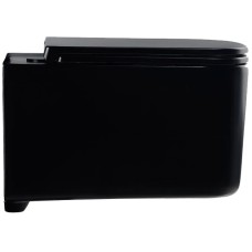 Унитаз подвесной Vincea Ultra VT1-32MB безободковый, с сиденьем микролифт, черный матовый