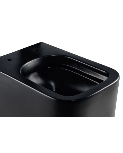 Унитаз подвесной Vincea Ultra VT1-32MB безободковый, с сиденьем микролифт, черный матовый