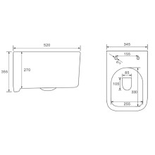 Унитаз подвесной Vincea Ultra VT1-32MB безободковый, с сиденьем микролифт, черный матовый