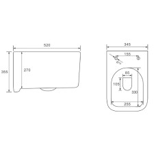 Унитаз подвесной Vincea Ultra VT1-32MB безободковый, с сиденьем микролифт, черный матовый