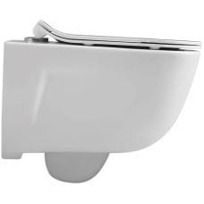 Унитаз подвесной Vincea Idea VT1-33 безободковый, с сиденьем микролифт, белый