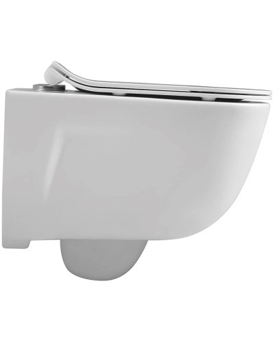 Унитаз подвесной Vincea Idea VT1-33 безободковый, с сиденьем микролифт, белый