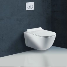 Унитаз подвесной Vincea Idea VT1-33 безободковый, с сиденьем микролифт, белый