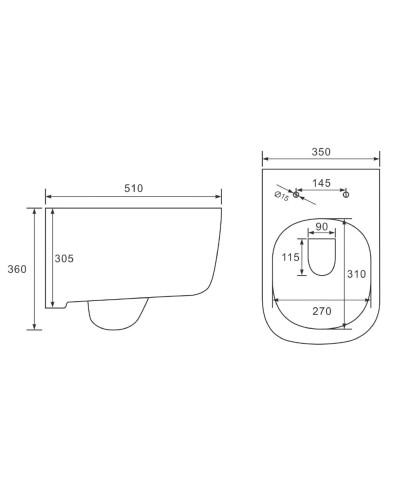 Унитаз подвесной Vincea Idea VT1-33 безободковый, с сиденьем микролифт, белый