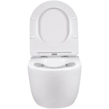 Унитаз подвесной Vincea Evo VT1-34S безободковый, с сиденьем микролифт, белый