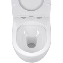 Унитаз подвесной Vincea Evo VT1-34S безободковый, с сиденьем микролифт, белый