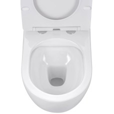 Унитаз подвесной Vincea Evo VT1-34S безободковый, с сиденьем микролифт, белый