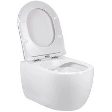 Унитаз подвесной Vincea Evo VT1-34S безободковый, с сиденьем микролифт, белый